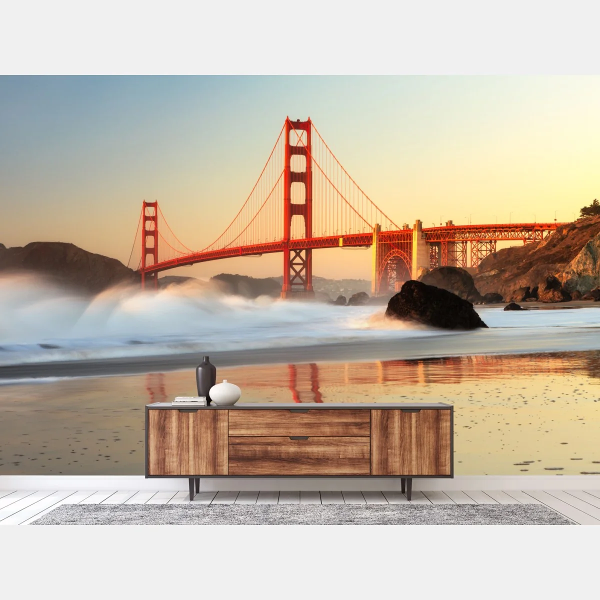 Fototapeta most Golden Gate o zachodzie słońca – Wallissimo® Fototapeta most Golden Gate o zachodzie słońca – Wallissimo®