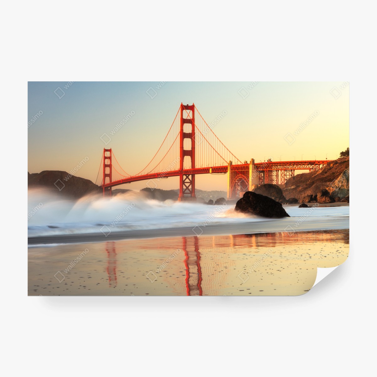 Fototapeta most Golden Gate o zachodzie słońca – Wallissimo® Fototapeta most Golden Gate o zachodzie słońca – Wallissimo®