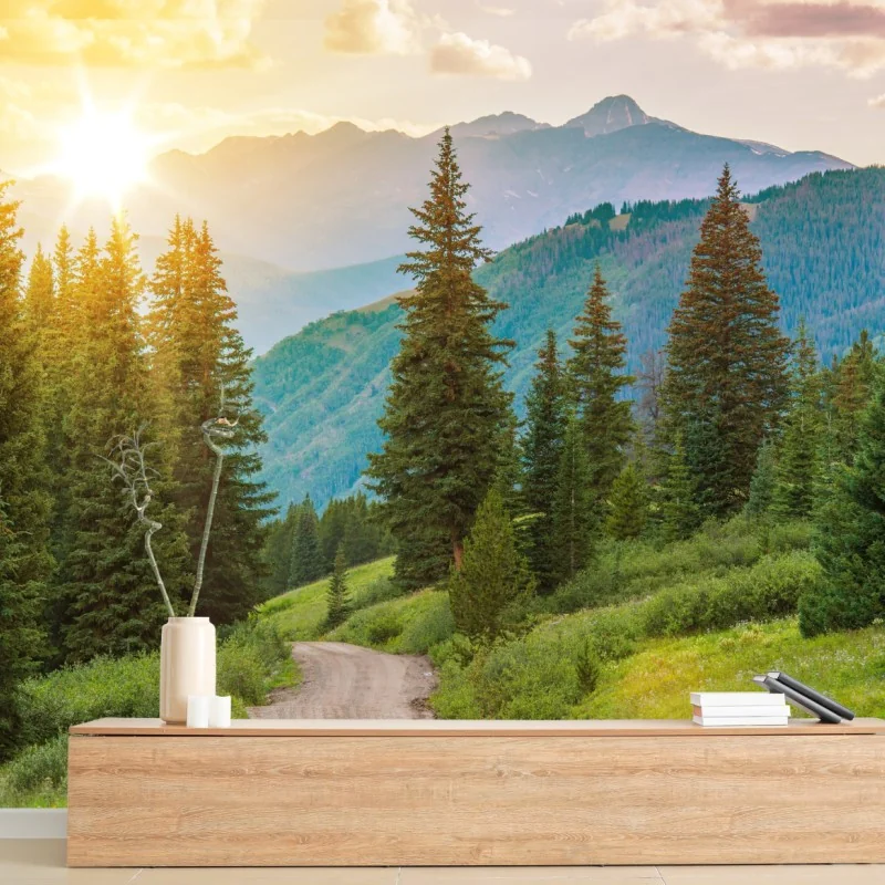 Fototapeta Colorado górska ścieżka o wschodzie słońca – Wallissimo® Fototapeta Colorado górska ścieżka o wschodzie słońca – Wallissimo®