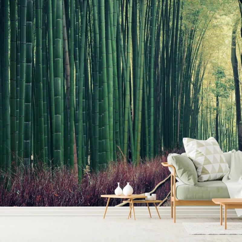 Fototapeta spokojna alejka bambusowa w Arashiyama – Wallissimo® Fototapeta spokojna alejka bambusowa w Arashiyama – Wallissimo®
