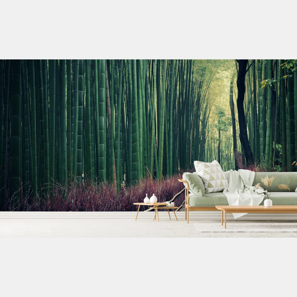 Fototapeta spokojna alejka bambusowa w Arashiyama – Wallissimo® Fototapeta spokojna alejka bambusowa w Arashiyama – Wallissimo®