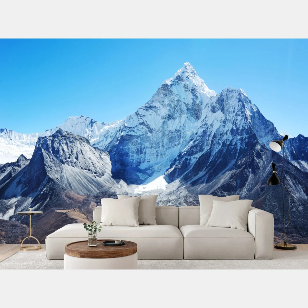 Fototapeta majestatyczny ośnieżony szczyt górski – Wallissimo® Fototapeta majestatyczny ośnieżony szczyt górski – Wallissimo®