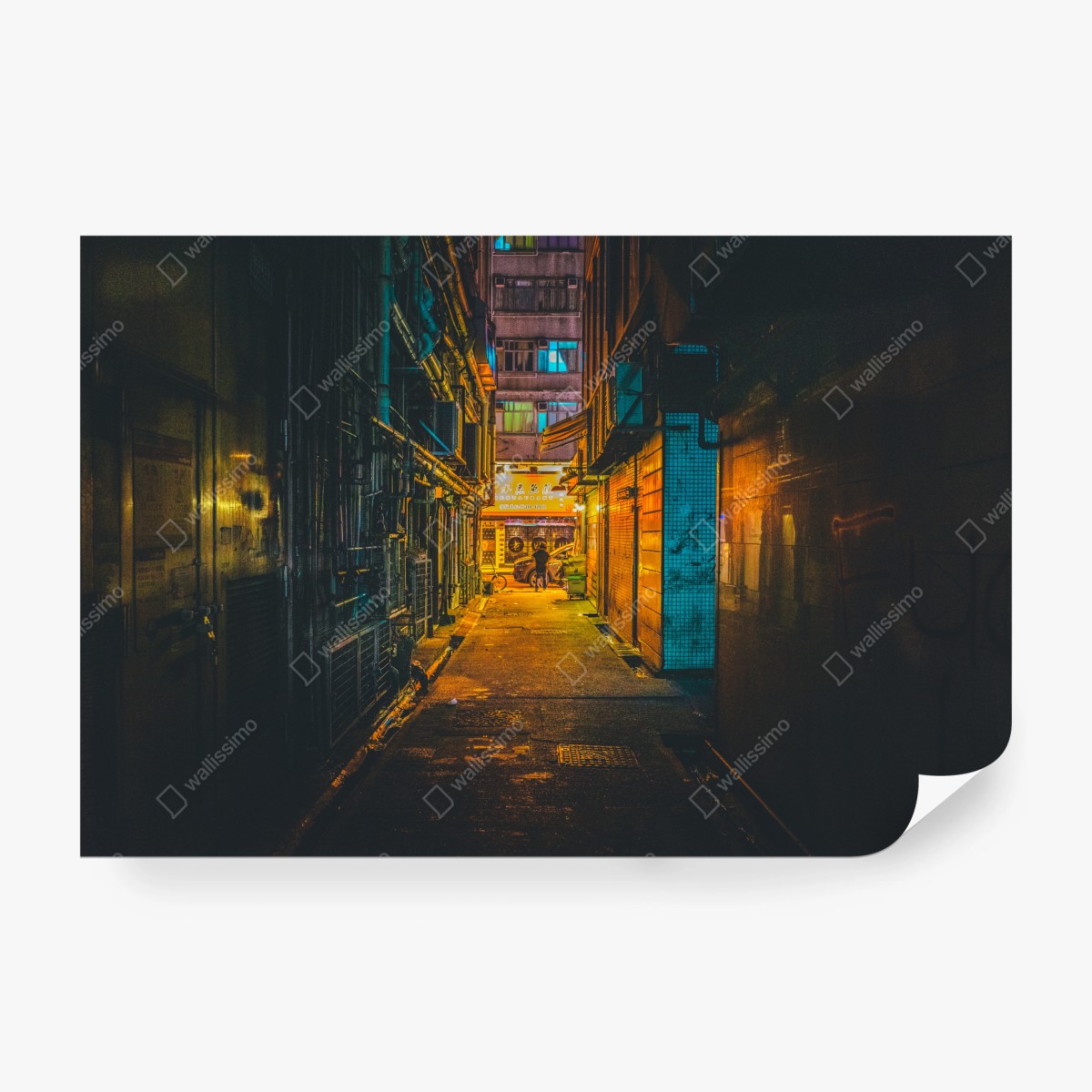 Fototapeta Hongkong neonowy zaułek w nocy – Wallissimo® Fototapeta Hongkong neonowy zaułek w nocy – Wallissimo®