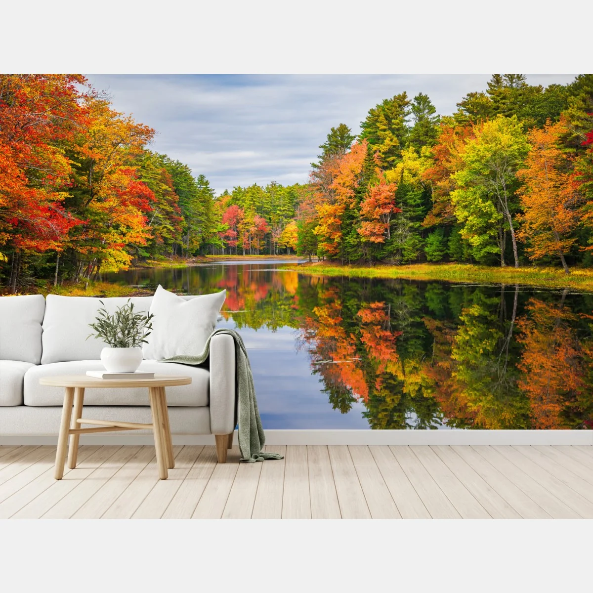 Fototapeta jesienne odbicia w Nowej Anglii – Wallissimo® Fototapeta jesienne odbicia w Nowej Anglii – Wallissimo®