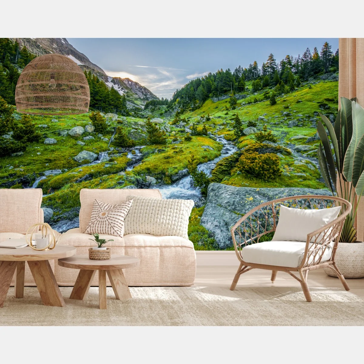 Fototapeta słoneczna dolina w Posets y Maladeta, Pireneje – Wallissimo® Fototapeta słoneczna dolina w Posets y Maladeta, Pireneje – Wallissimo®