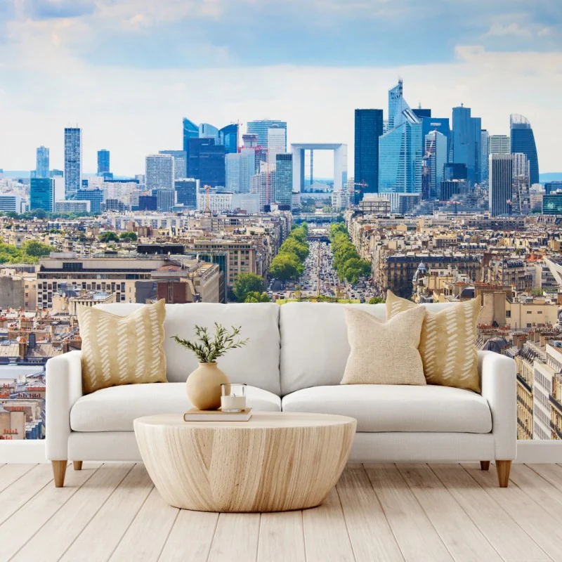 Fototapeta Paryż panorama miasta z aleją obsadzoną drzewami – Wallissimo® Fototapeta Paryż panorama miasta z aleją obsadzoną drzewami – Wallissimo®