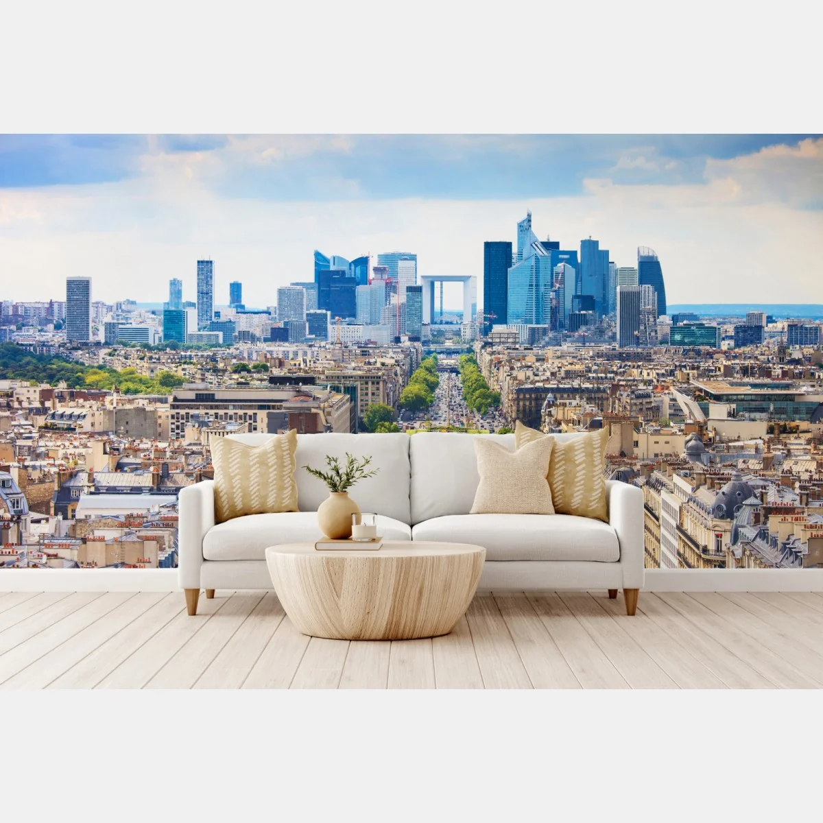 Fototapeta Paryż panorama miasta z aleją obsadzoną drzewami – Wallissimo® Fototapeta Paryż panorama miasta z aleją obsadzoną drzewami – Wallissimo®