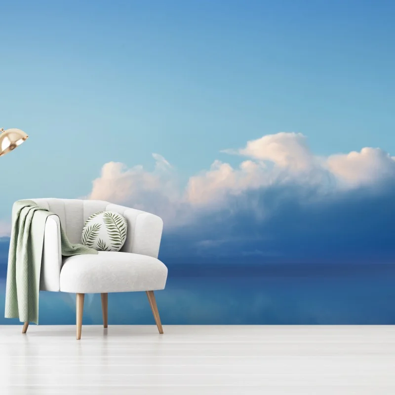 Fototapeta żaglówka na spokojnym niebieskim morzu – Wallissimo® Fototapeta żaglówka na spokojnym niebieskim morzu – Wallissimo®