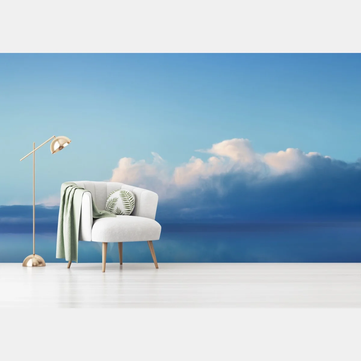 Fototapeta żaglówka na spokojnym niebieskim morzu – Wallissimo® Fototapeta żaglówka na spokojnym niebieskim morzu – Wallissimo®