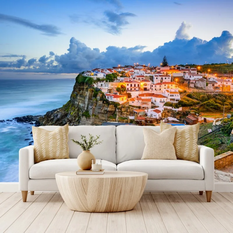 Fototapeta Azenhas do Mar nadmorska wioska na klifie, Portugalia – Wallissimo® Fototapeta Azenhas do Mar nadmorska wioska na klifie, Portugalia – Wallissimo®