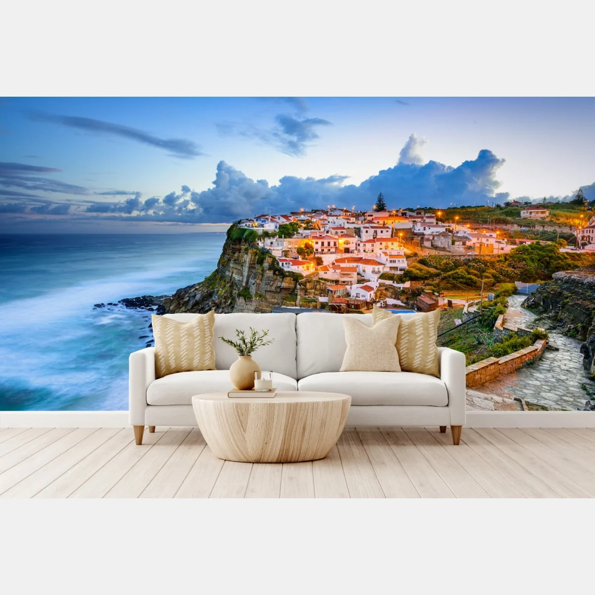 Fototapeta Azenhas do Mar nadmorska wioska na klifie, Portugalia – Wallissimo® Fototapeta Azenhas do Mar nadmorska wioska na klifie, Portugalia – Wallissimo®