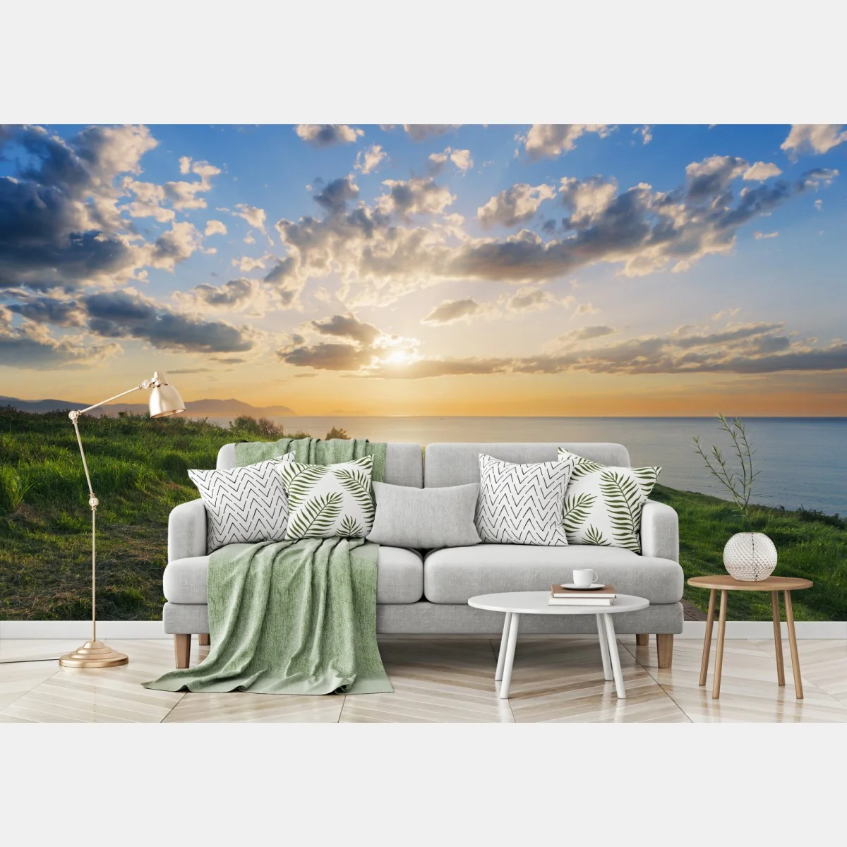 Fototapeta ścieżka nad morzem o wschodzie słońca – Wallissimo® Fototapeta ścieżka nad morzem o wschodzie słońca – Wallissimo®