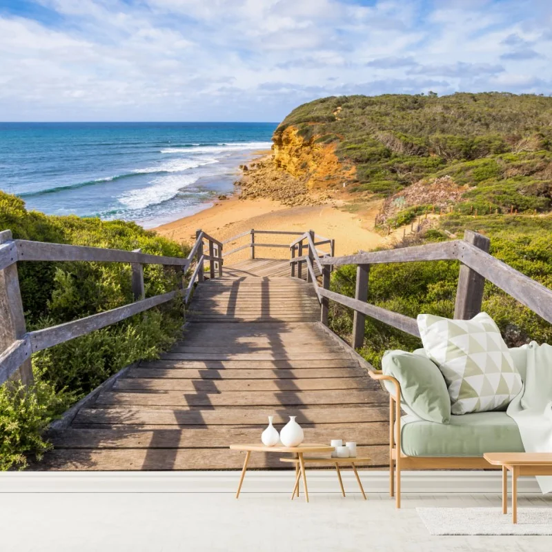 Fototapeta ścieżka do Bells Beach nadmorski pejzaż – Wallissimo® Fototapeta ścieżka do Bells Beach nadmorski pejzaż – Wallissimo®