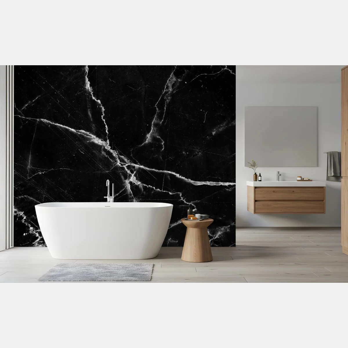 Fototapeta czarny marmur z żyłami – Wallissimo® Fototapeta czarny marmur z żyłami – Wallissimo®