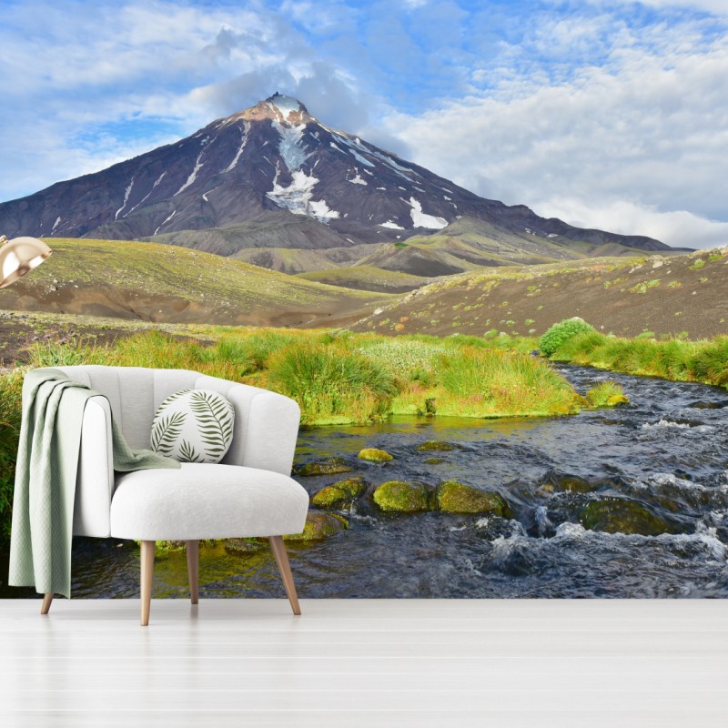 Fototapeta widok na wulkan Koryaksky ze stoku północno-wschodniego – Wallissimo® Fototapeta widok na wulkan Koryaksky ze stoku północno-wschodniego – Wallissimo®