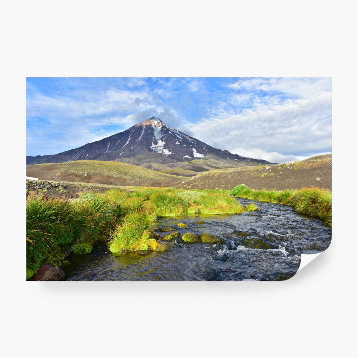 Fototapeta widok na wulkan Koryaksky ze stoku północno-wschodniego – Wallissimo® Fototapeta widok na wulkan Koryaksky ze stoku północno-wschodniego – Wallissimo®