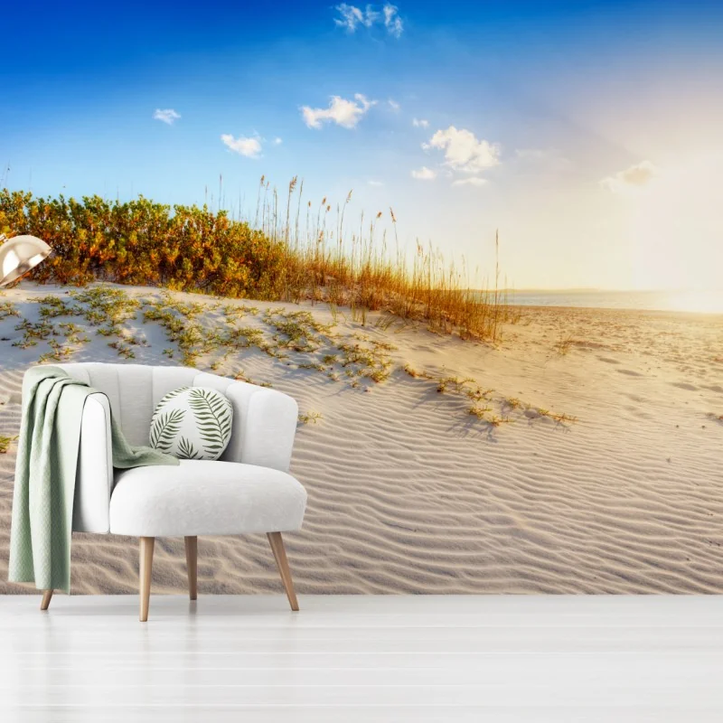 Fototapeta zachód słońca nad wydmami Grace Bay – Wallissimo® Fototapeta zachód słońca nad wydmami Grace Bay – Wallissimo®