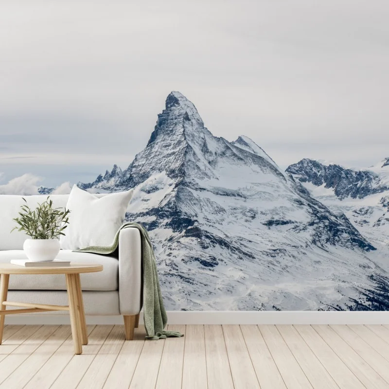 Fototapeta majestatyczny ośnieżony szczyt górski – Wallissimo® Fototapeta majestatyczny ośnieżony szczyt górski – Wallissimo®