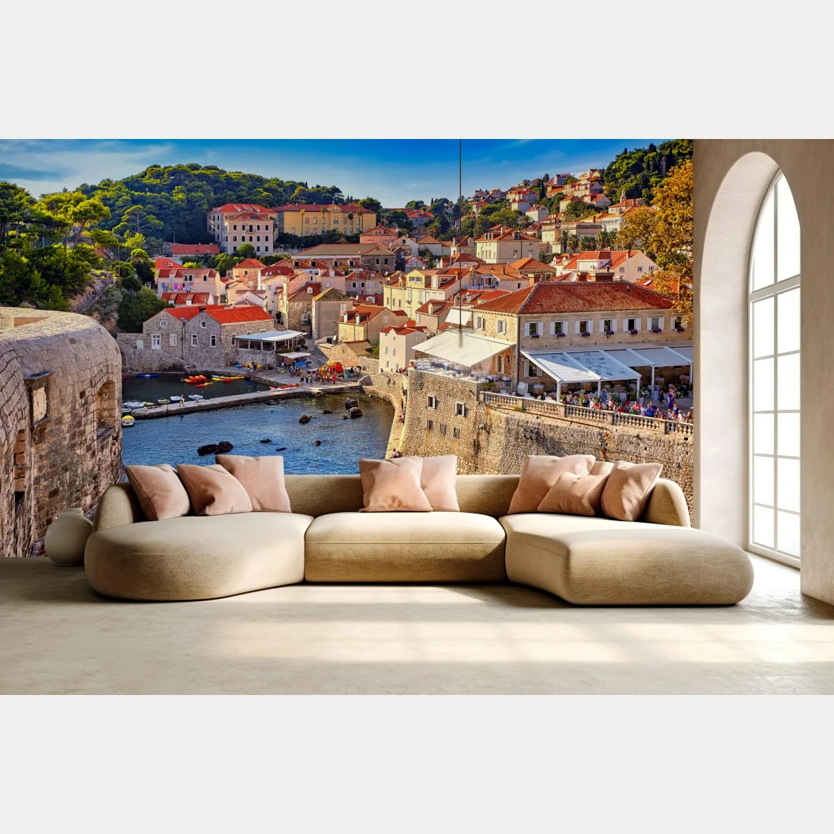 Fototapeta Dubrownik stare miasto nad morzem – Wallissimo® Fototapeta Dubrownik stare miasto nad morzem – Wallissimo®