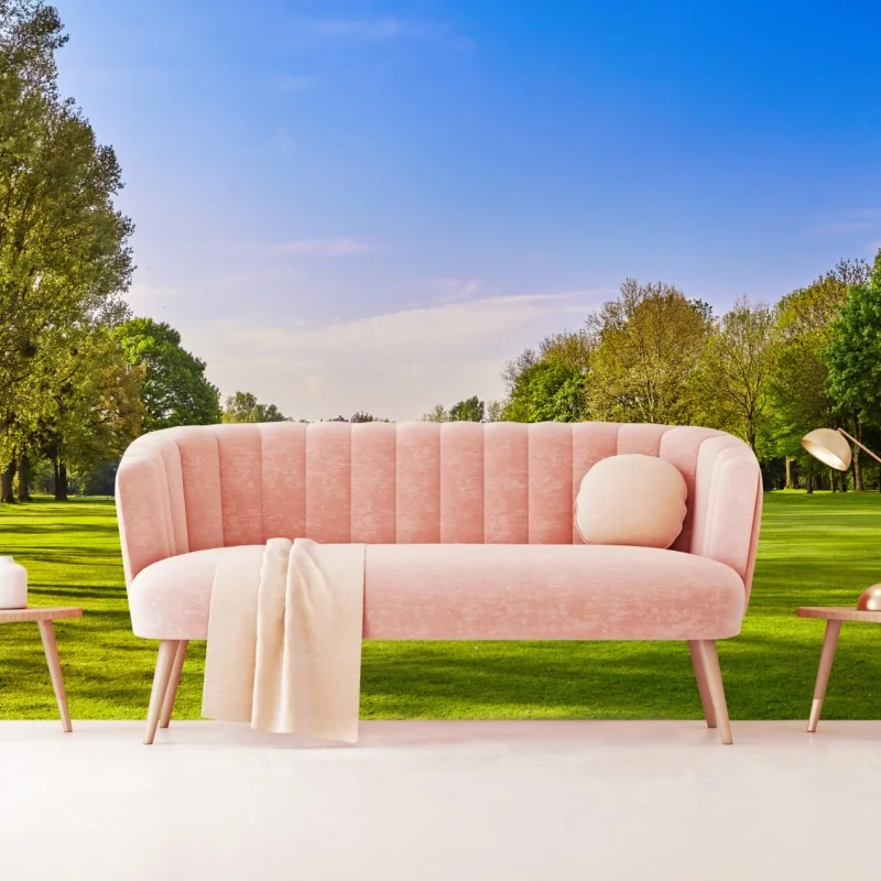 Fototapeta słoneczna panorama parku miejskiego – Wallissimo® Fototapeta słoneczna panorama parku miejskiego – Wallissimo®