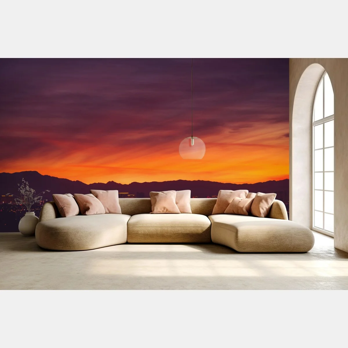 Fototapeta Las Vegas zachód słońca panorama miasta – Wallissimo® Fototapeta Las Vegas zachód słońca panorama miasta – Wallissimo®