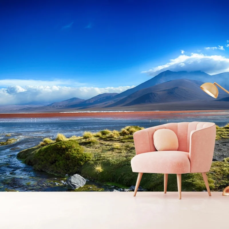 Fototapeta spokojna laguna górska – Wallissimo® Fototapeta spokojna laguna górska – Wallissimo®