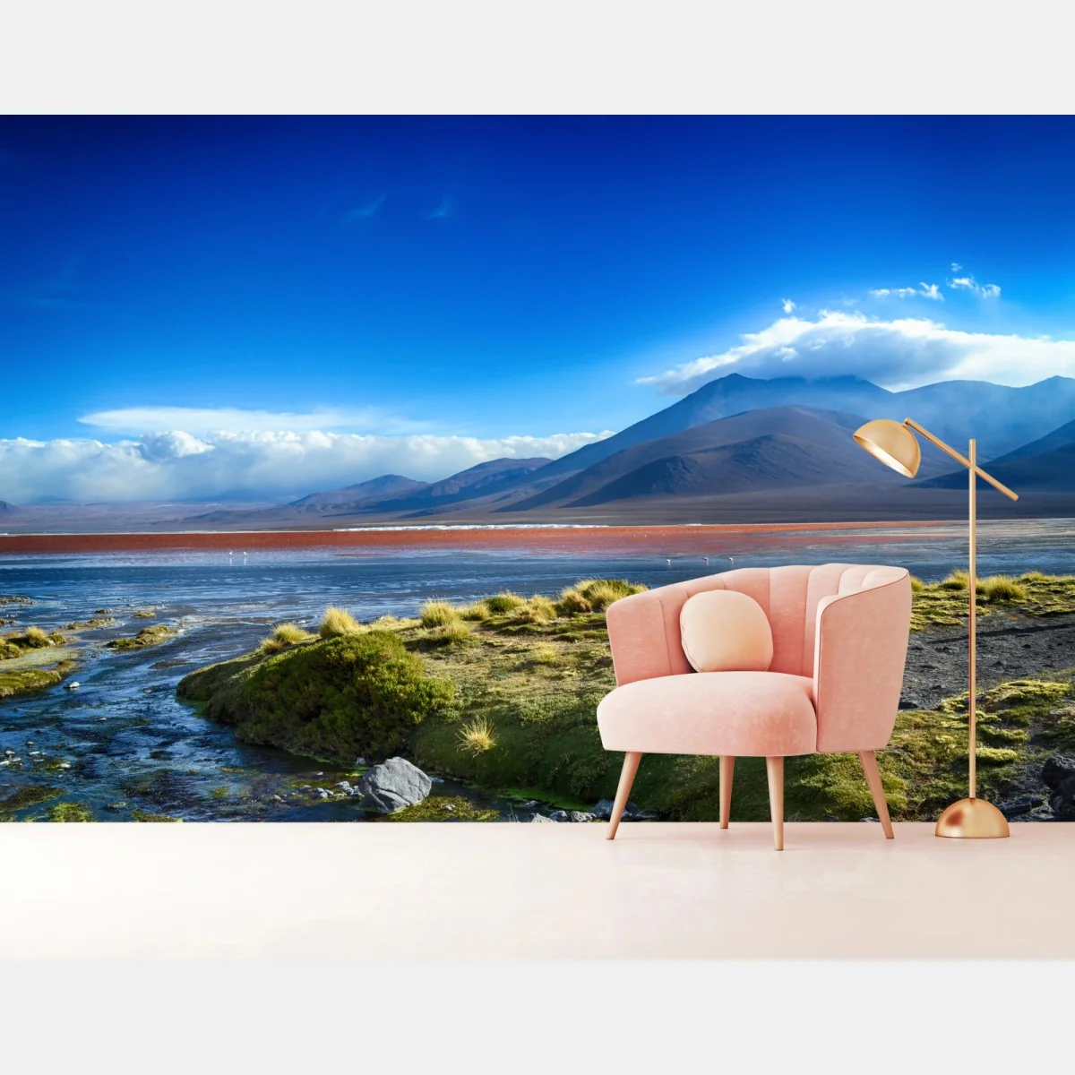 Fototapeta spokojna laguna górska – Wallissimo® Fototapeta spokojna laguna górska – Wallissimo®