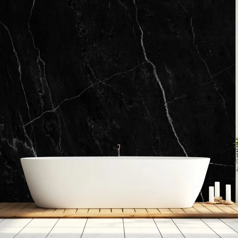 Fototapeta czarny marmur z białymi żyłkami – Wallissimo® Fototapeta czarny marmur z białymi żyłkami – Wallissimo®