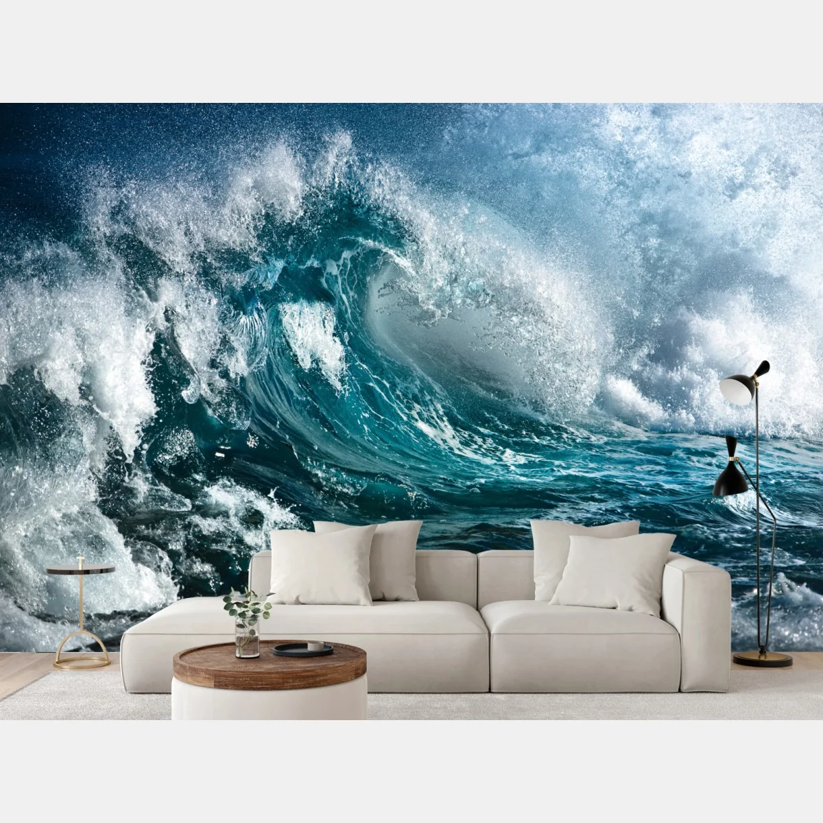 Fototapeta turkusowa fala oceanu w ruchu – Wallissimo® Fototapeta turkusowa fala oceanu w ruchu – Wallissimo®