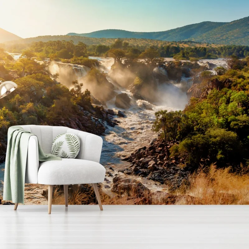 Fototapeta wschód słońca nad Wodospadami Epupa – Wallissimo® Fototapeta wschód słońca nad Wodospadami Epupa – Wallissimo®