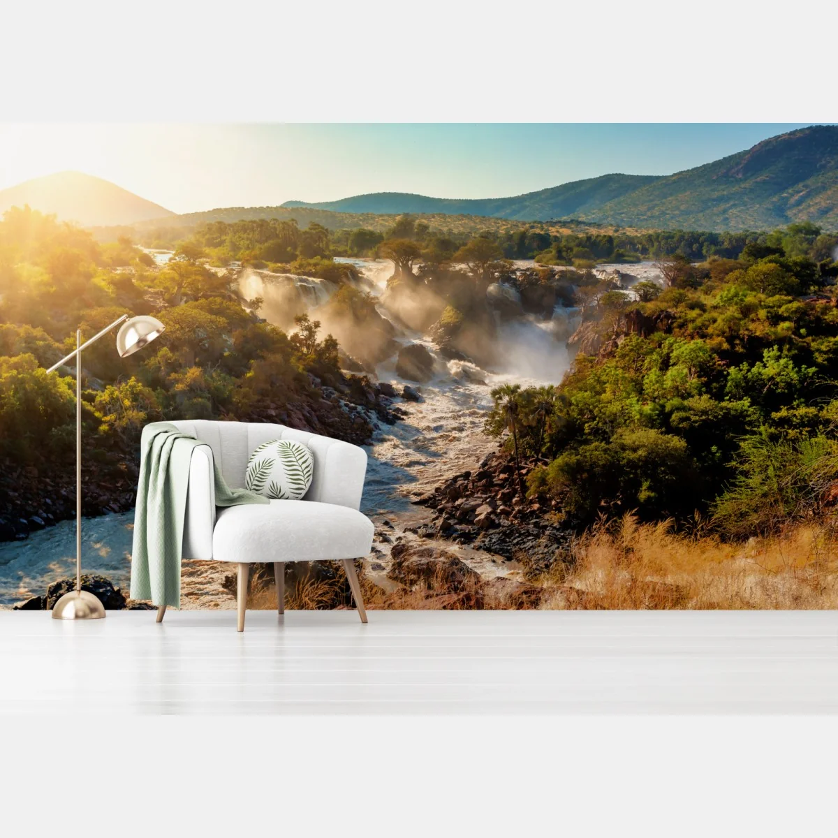 Fototapeta wschód słońca nad Wodospadami Epupa – Wallissimo® Fototapeta wschód słońca nad Wodospadami Epupa – Wallissimo®