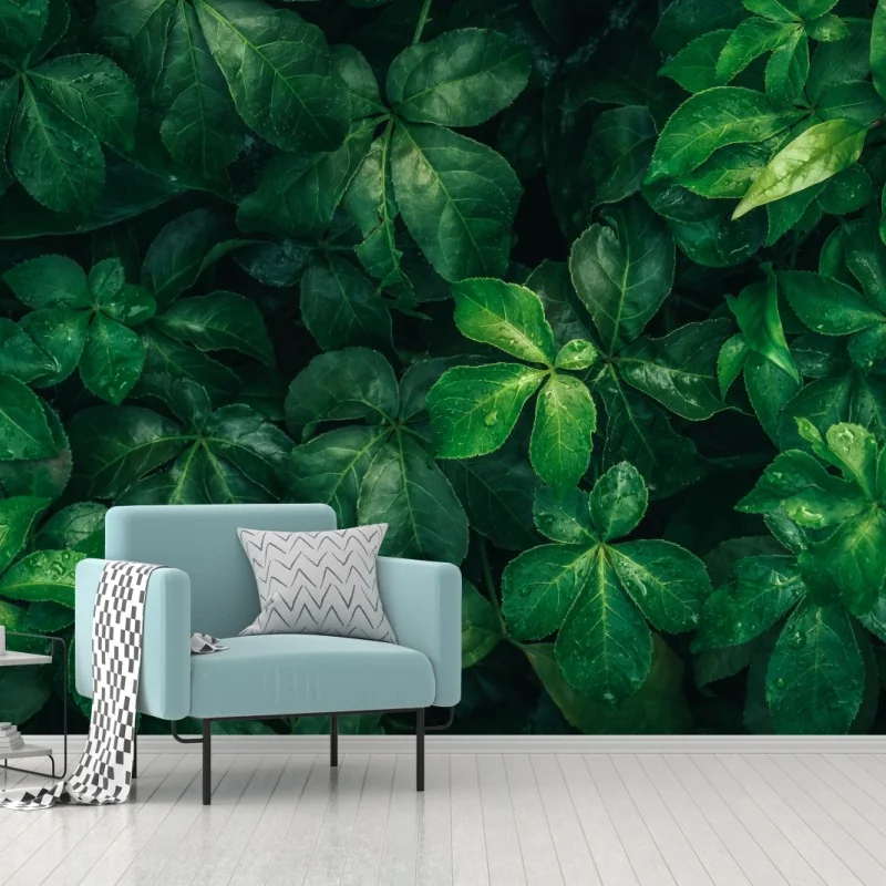 Fototapeta bujne tropikalne zielone liście – Wallissimo® Fototapeta bujne tropikalne zielone liście – Wallissimo®