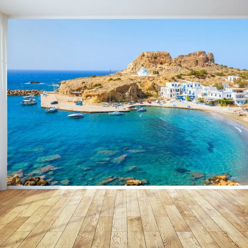 Fototapeta zatoka Finiki, Karpathos – Wallissimo® Fototapeta zatoka Finiki, Karpathos – Wallissimo®