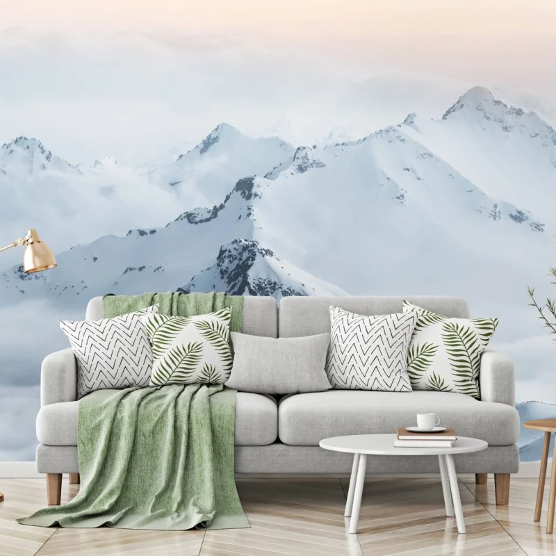 Fototapeta śnieżne szczyty Kaukazu o świcie – Wallissimo® Fototapeta śnieżne szczyty Kaukazu o świcie – Wallissimo®