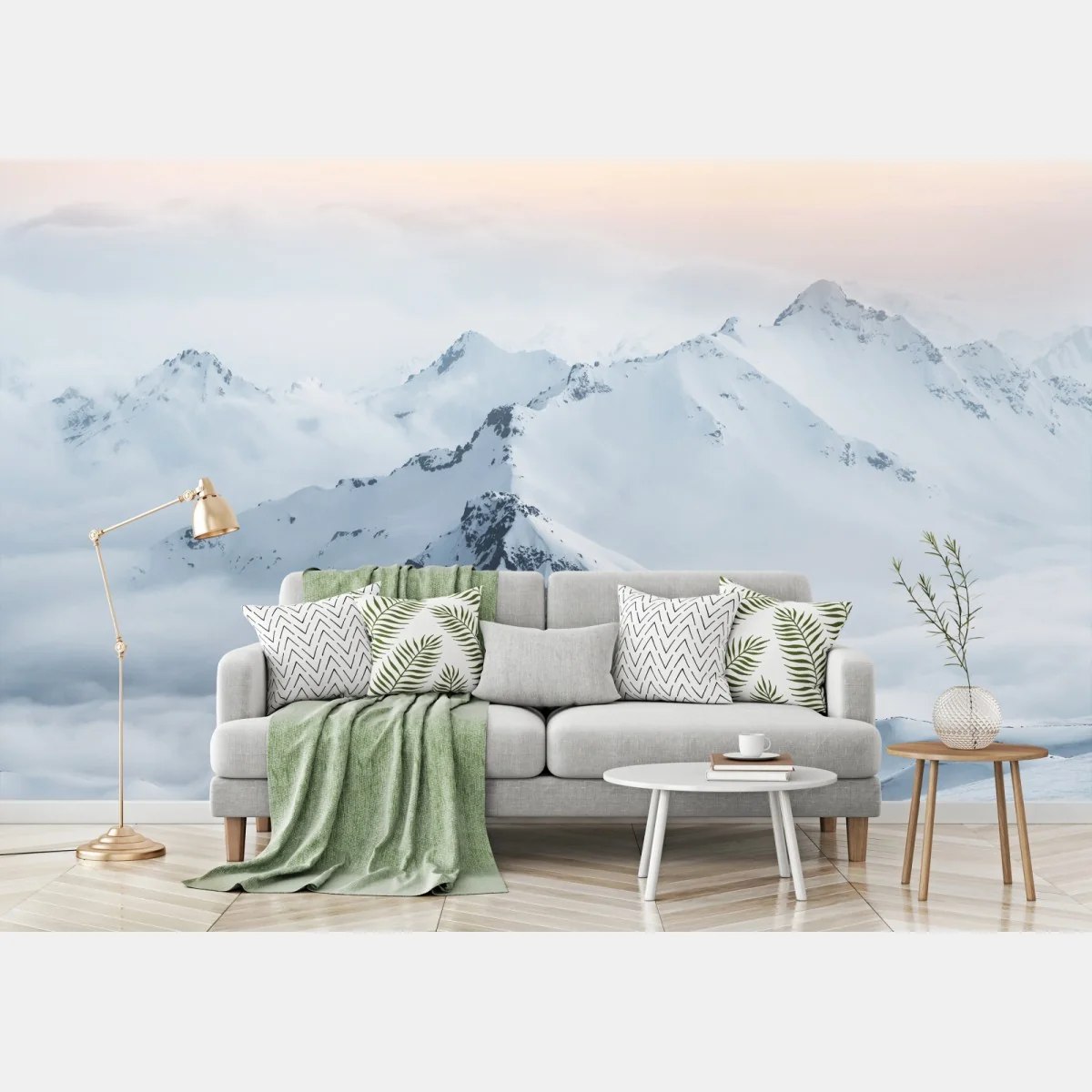 Fototapeta śnieżne szczyty Kaukazu o świcie – Wallissimo® Fototapeta śnieżne szczyty Kaukazu o świcie – Wallissimo®