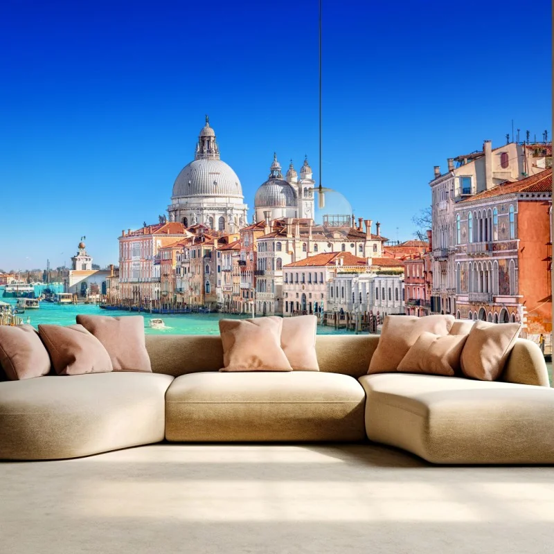 Fototapeta Wenecja wielki kanał panorama – Wallissimo® Fototapeta Wenecja wielki kanał panorama – Wallissimo®