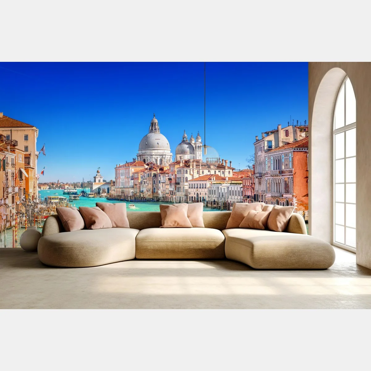 Fototapeta Wenecja wielki kanał panorama – Wallissimo® Fototapeta Wenecja wielki kanał panorama – Wallissimo®