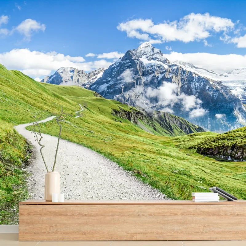 Fototapeta alpejska ścieżka w górach – Wallissimo®