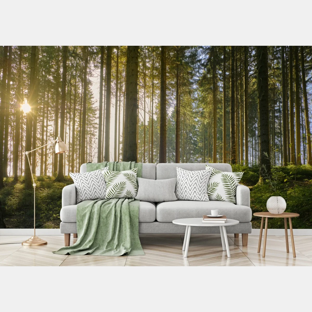 Fototapeta słoneczna leśna ścieżka o świcie – Wallissimo® Fototapeta słoneczna leśna ścieżka o świcie – Wallissimo®