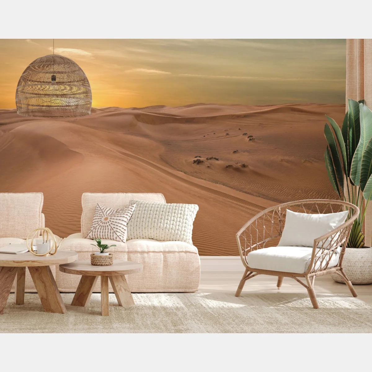 Fototapeta zachód słońca nad pustynią ZEA – Wallissimo® Fototapeta zachód słońca nad pustynią ZEA – Wallissimo®
