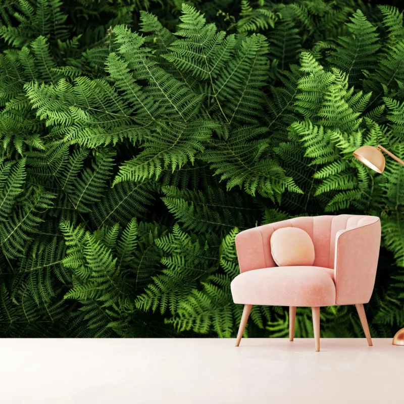 Fototapeta bujna zielona paproć – Wallissimo® Fototapeta bujna zielona paproć – Wallissimo®