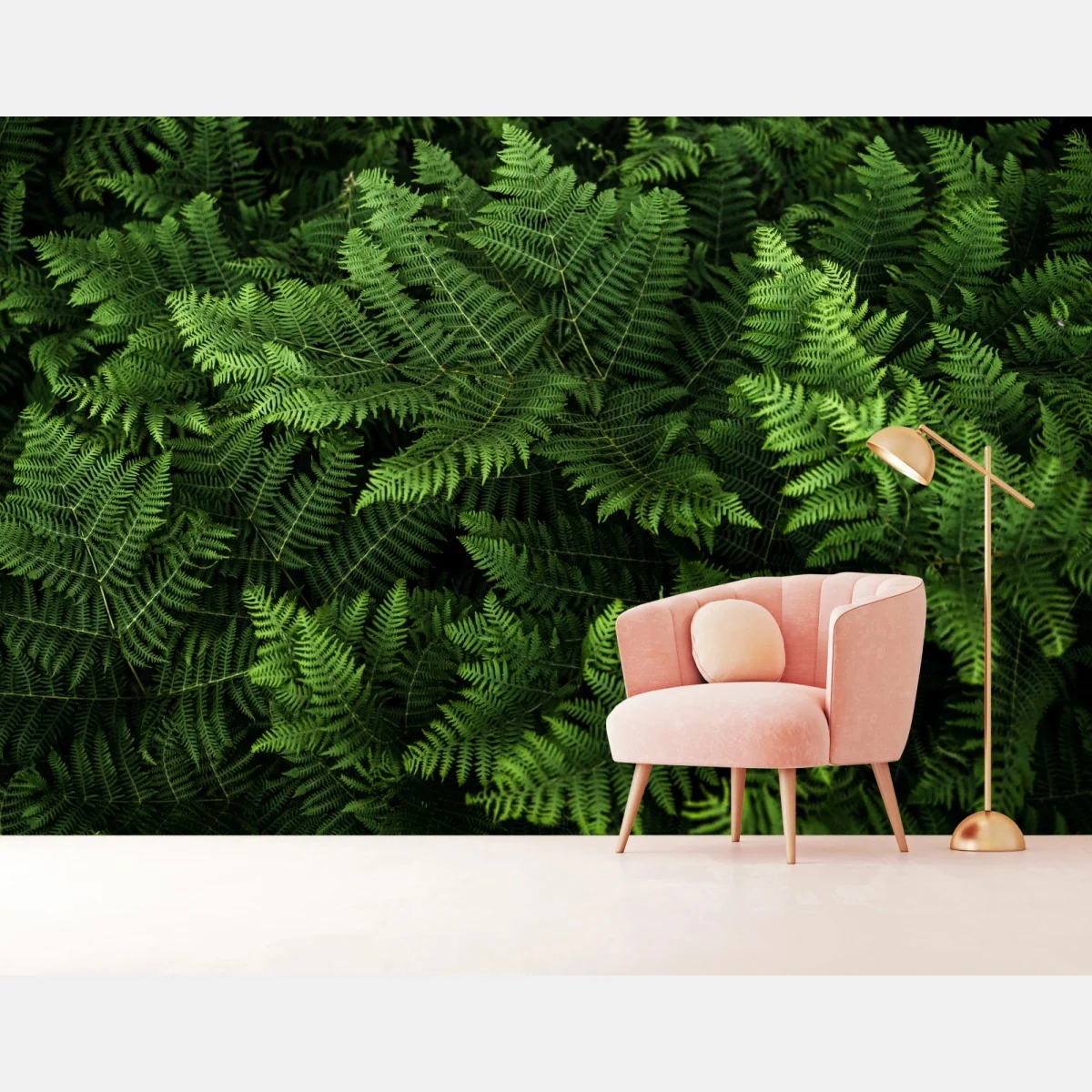 Fototapeta bujna zielona paproć – Wallissimo® Fototapeta bujna zielona paproć – Wallissimo®