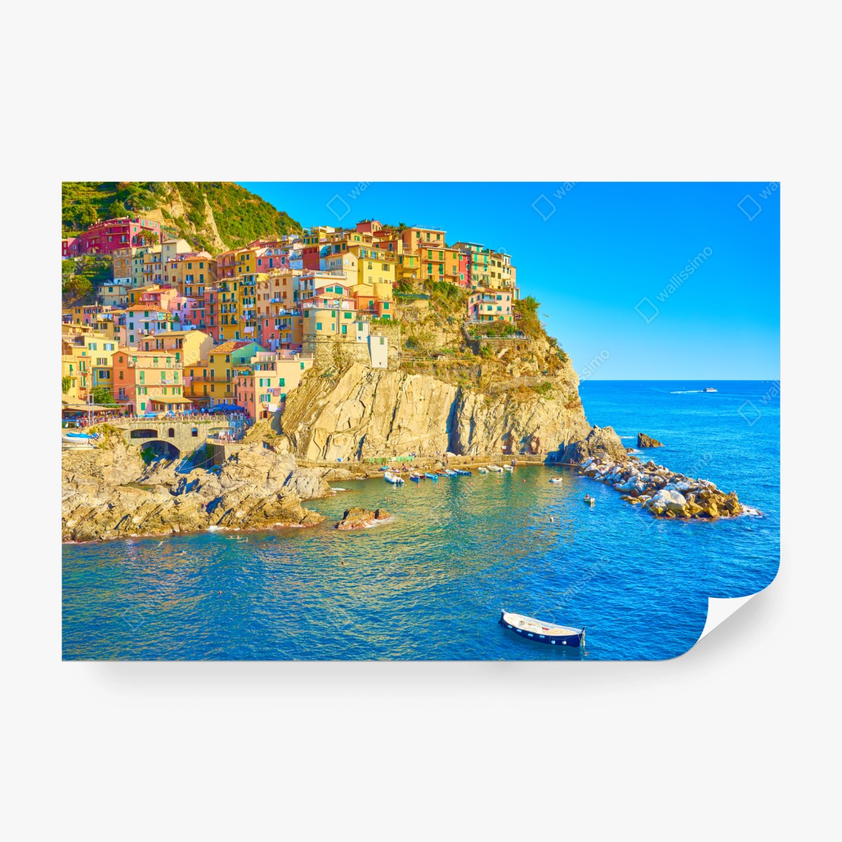 Fototapeta kolorowa wioska nadmorska Cinque Terre – Wallissimo® Fototapeta kolorowa wioska nadmorska Cinque Terre – Wallissimo®