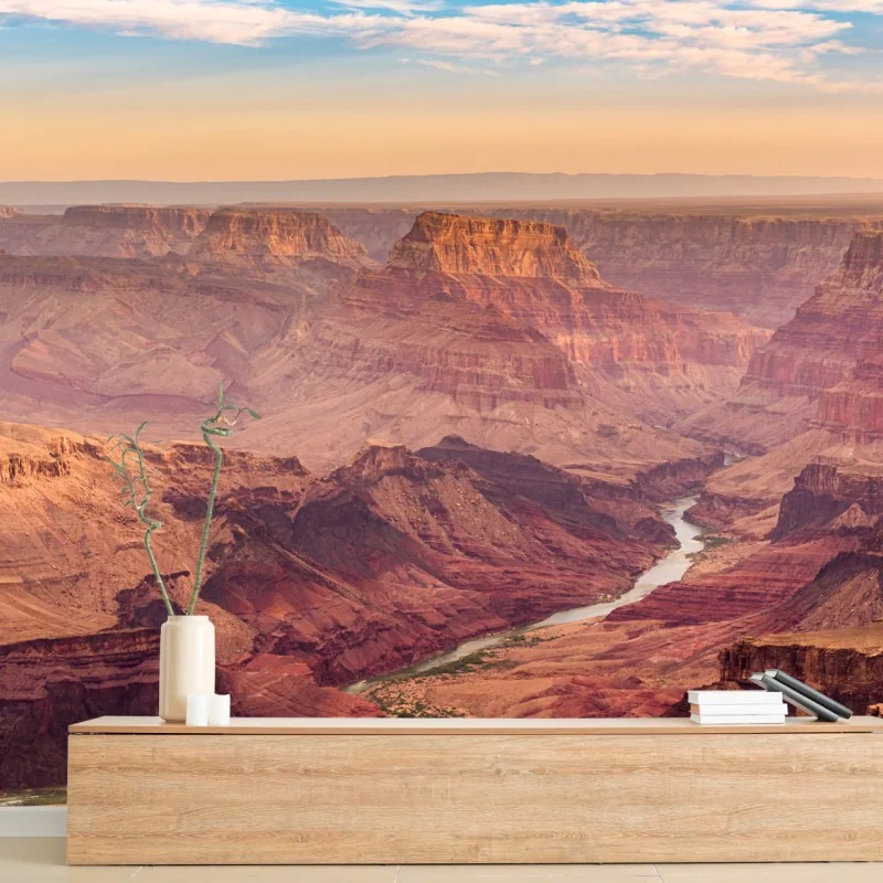 Fototapeta Grand Canyon zachód słońca panorama – Wallissimo® Fototapeta Grand Canyon zachód słońca panorama – Wallissimo®