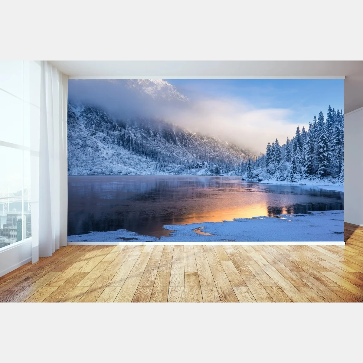 Fototapeta zimowy wschód słońca w Tatrach Wysokich – Wallissimo®