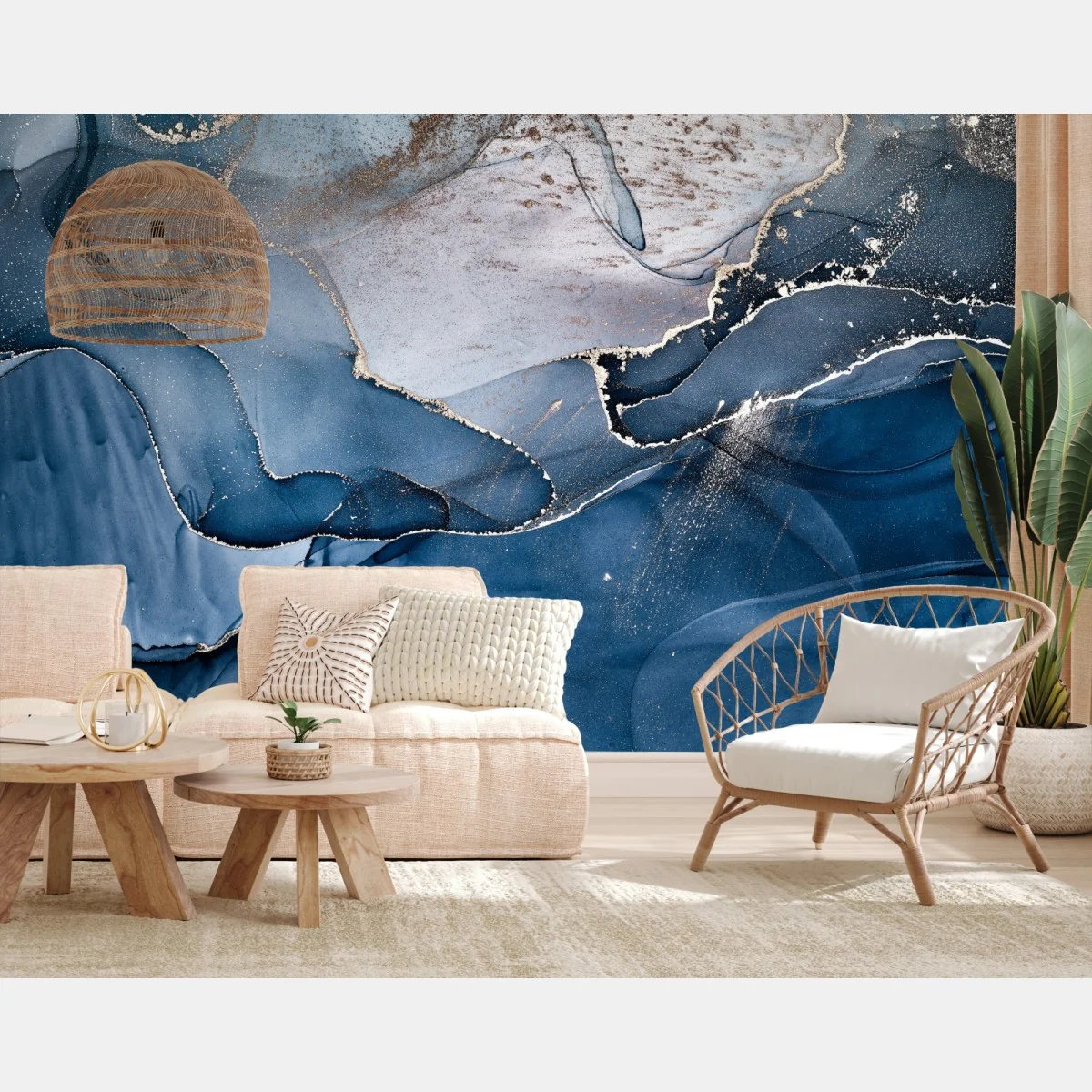 Fototapeta głęboki niebieski marmur abstrakcja – Wallissimo® Fototapeta głęboki niebieski marmur abstrakcja – Wallissimo®