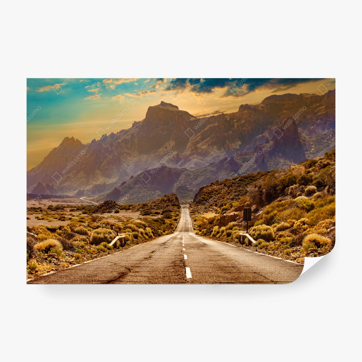 Fototapeta droga w góry na Teneryfie – Wallissimo® Fototapeta droga w góry na Teneryfie – Wallissimo®