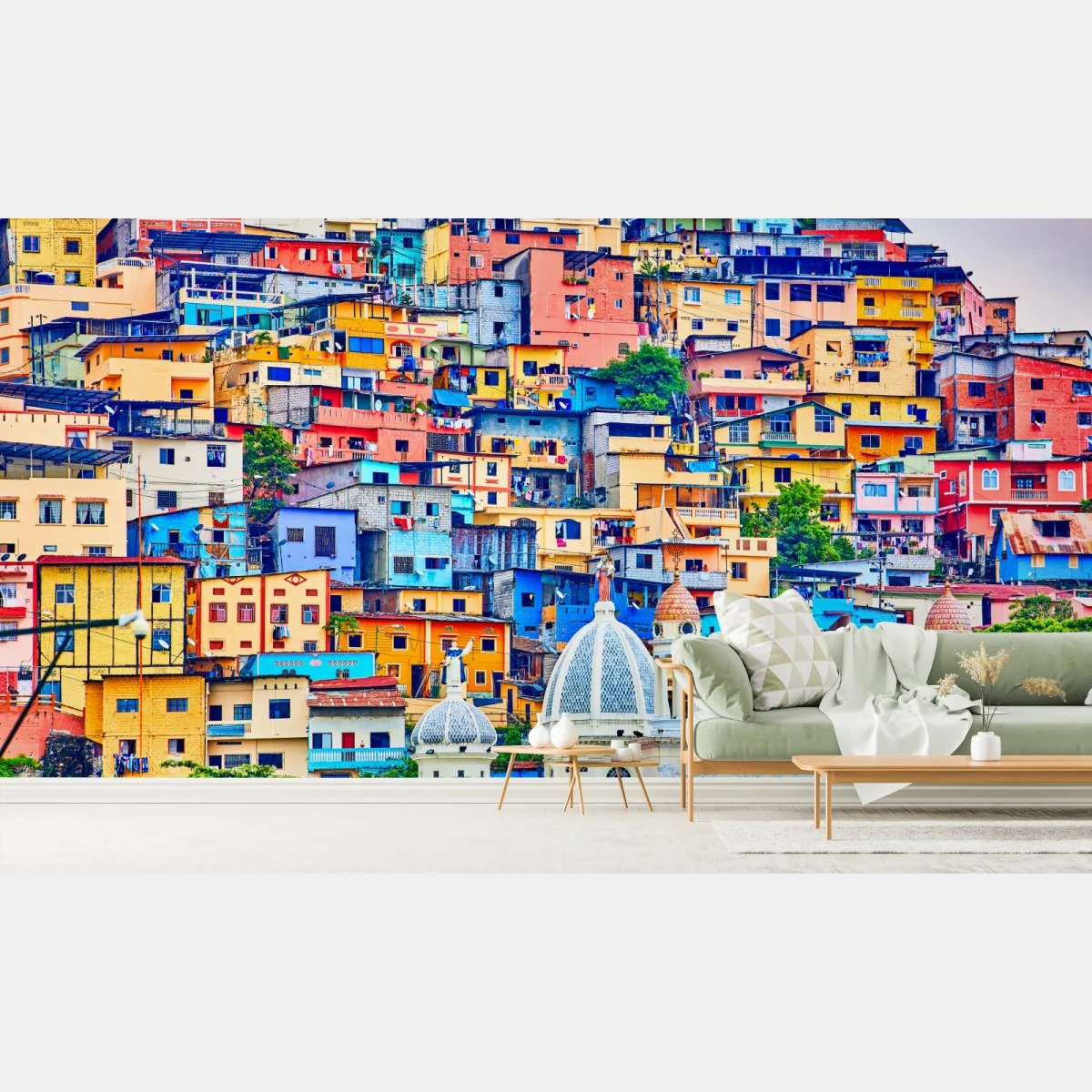 Fototapeta kolorowe domy Las Peñas na wzgórzu Santa Ana, Guayaquil – Wallissimo® Fototapeta kolorowe domy Las Peñas na wzgórzu Santa Ana, Guayaquil – Wallissimo®