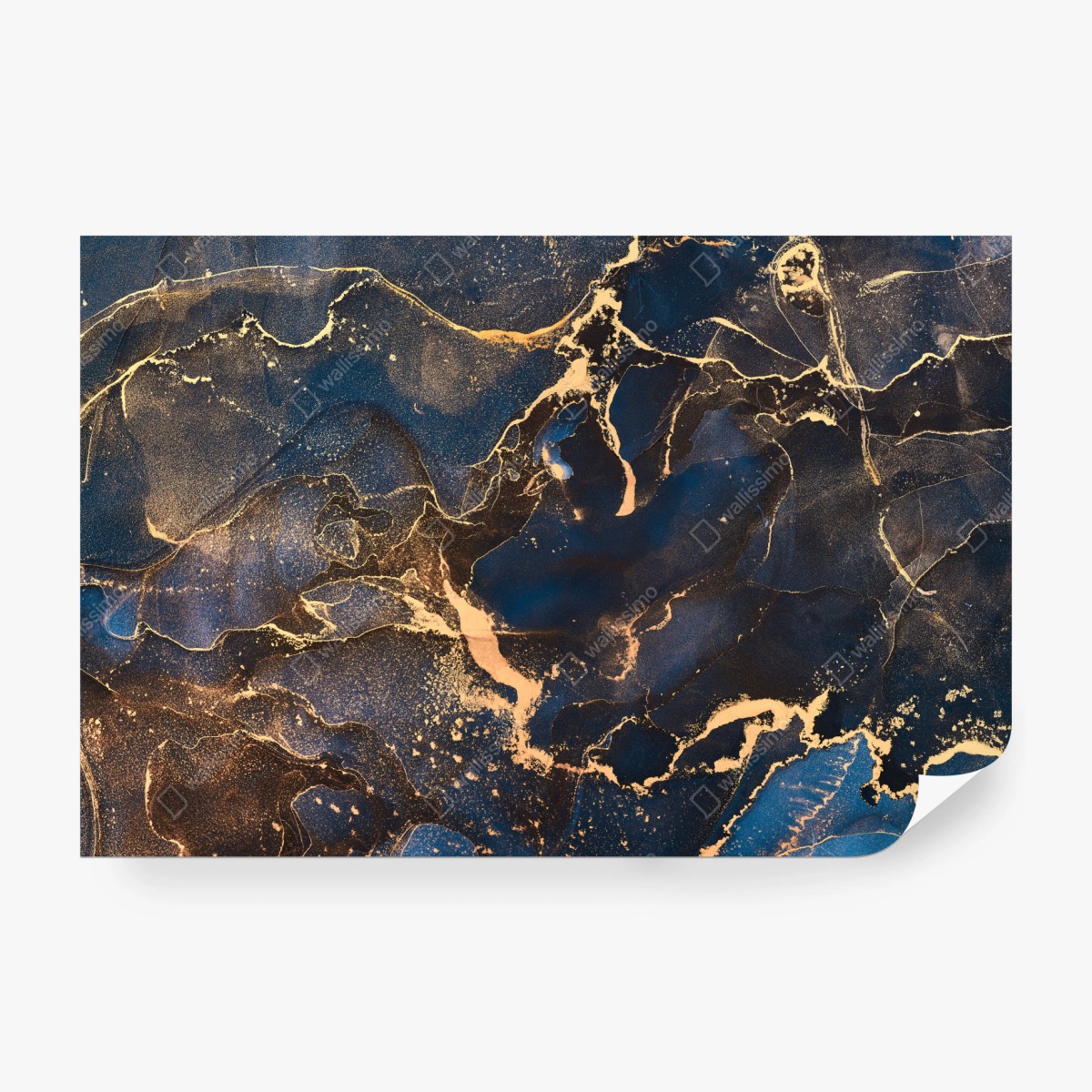 Fototapeta nocny marmur ze złotymi żyłkami – Wallissimo® Fototapeta nocny marmur ze złotymi żyłkami – Wallissimo®