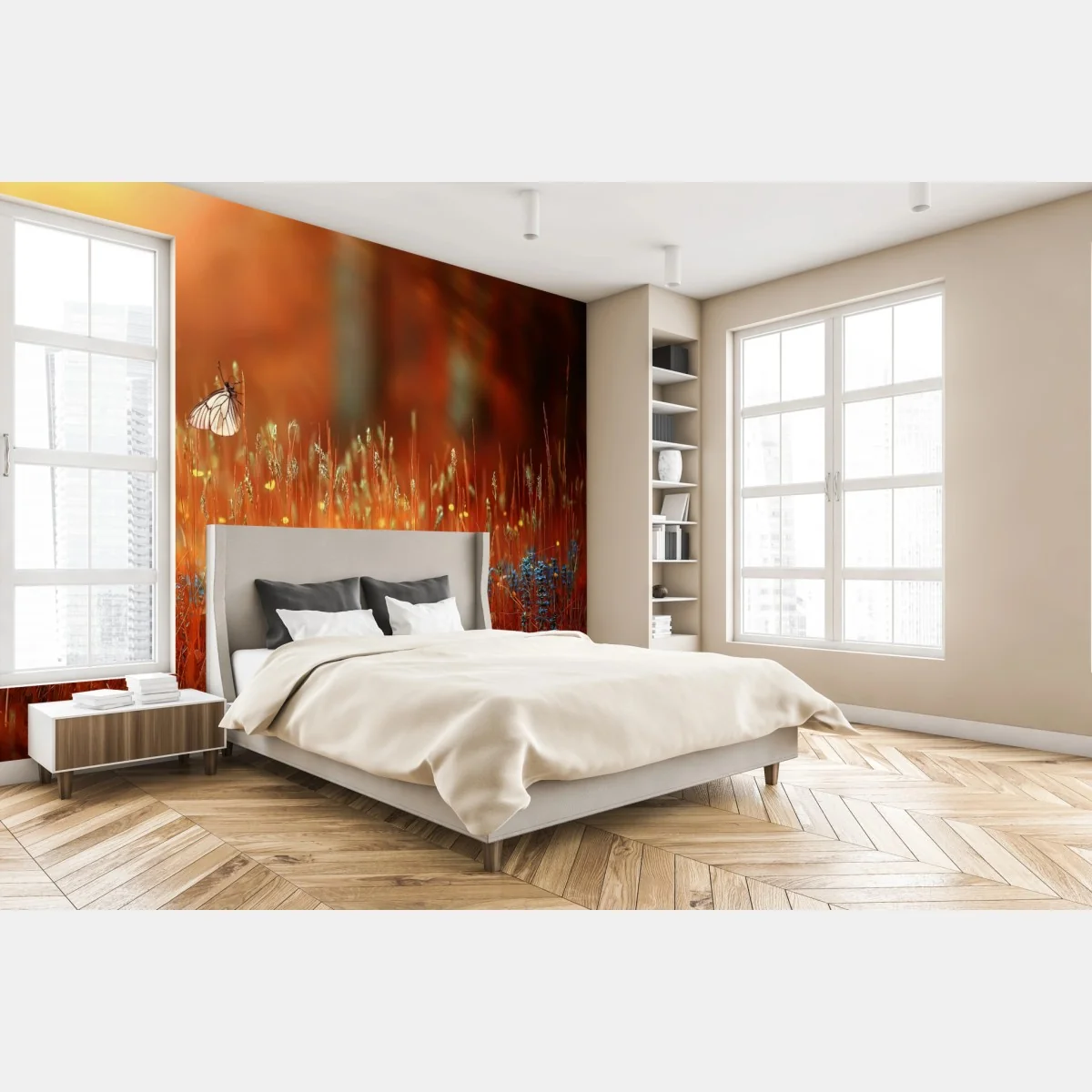 Fototapeta motyl na złotej łące – Wallissimo® Fototapeta motyl na złotej łące – Wallissimo®